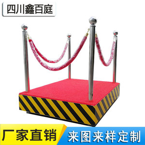 Base de Alfombra Roja para Poste de Seguridad de Acero Inoxidable, Accesorios de Vigilancia - Product Image 5