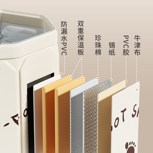 Portable Foot Bath Tub Foldable Insulated With Stand For Home Use Rectangle Shape Pearl Cotton Material - Product Image 1