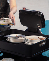 Robot de livraison alimentaire commercial autonome 2026 avec application et télécommande, robot serveur de restaurant, charge utile de 30 kg, robot de livraison de services