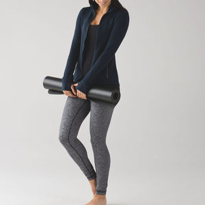 Chaqueta de Yoga para Mujer, con Cierre Completo, Transpirable, Tejida, Ropa Deportiva para Entrenamiento, Gimnasio, Correr, de Alta Calidad, Corte Ajustado - Product Image 3