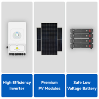 Système de stockage d'énergie solaire Deye 8 kW 12 kW, système solaire complet Deye 6 kW, système d'énergie solaire hybride