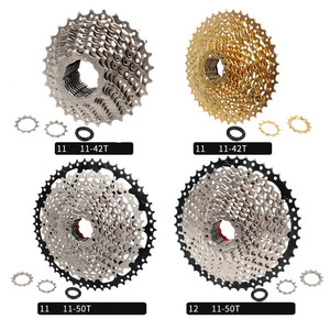 <span class=keywords><strong>Cassette</strong></span> de vélo MEROCA <span class=keywords><strong>11</strong></span> <span class=keywords><strong>vitesses</strong></span> <span class=keywords><strong>11</strong></span>-42T argent/or, haute résistance, légère, large rapport, pièces de vélo VTT - Product Image 3