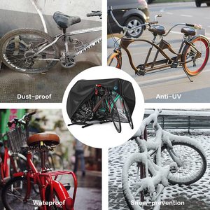 2-3自行车户外防水自行车罩防雨紫外线带锁孔MTB公路自行车重型自行车布 - Product Image 4
