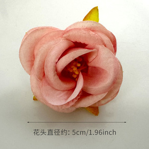 Cabeza de Rosa de Seda de 5 cm de Alto, Simulación Realista, Reutilizable, Decoración para Bodas y Hogar - Product Image 6