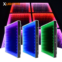3-en-1 RVB Cristal LED Miroir Magnétique 3D Verre Piste de Danse pour la Scène Disco Éclairage