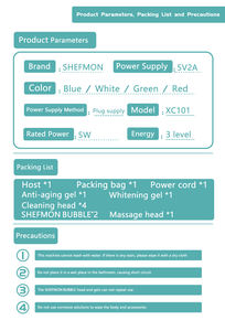 Productos de tendencia, novedad de 2020, masaje de limpieza facial <span class=keywords><strong>6</strong></span> en <span class=keywords><strong>1</strong></span> portátil - Product Image 5