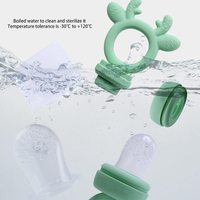 Anti Verstikking Baby Vers Voedsel Fopspeen Voedingsset Bpa Gratis Food Grade Siliconen Baby Feeder Fruit Fopspeen