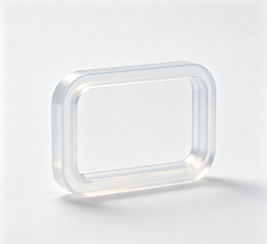 Fenêtre de visualisation transparente OEM personnalisée haute clarté imprimée en 3D SLA pour l'assemblage de boîtiers d'instruments de laboratoire d'analyse - Product Image 1