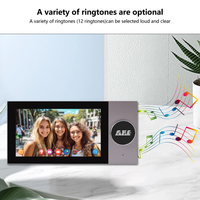 Sonnette vidéo intelligente Tuya 7'' couleur 1080P avec interphone mains libres, résistante à l'eau et détection de mouvement pour la sécurité des villas et des maisons