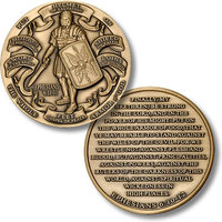 Pièce de monnaie commémorative de haute qualité Armor God, gravée sur mesure, écologique, cadeau de collection, pièce de monnaie de défi plaquée cuivre
