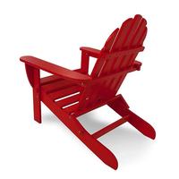 Nouvelle conception de mobilier d'extérieur, chaise Adirondack en plastique HDPE pliable pour jardin, terrasse, vente en gros