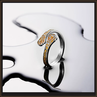 Boîte à bijoux Dark Souls III Tungsten Reversal Ring, bijoux de corps raffinés, emballage de bijoux, bijoux de corps tendance, argent 999