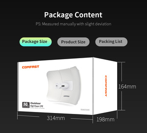 CF-E317A อุปกรณ์เชื่อมต่อเครือข่ายไร้สายภายนอกอาคาร ความเร็ว 300Mbps 5.8GHz ระยะ 11 กม. - Product Image 6