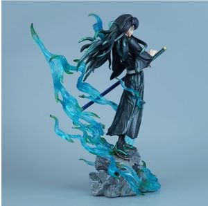 Figurine en PVC de dessin animé <span class=keywords><strong>Kimetsu</strong></span> <span class=keywords><strong>No</strong></span> <span class=keywords><strong>Yaiba</strong></span> <span class=keywords><strong>Tokitou</strong></span> Muichirou de 25 cm - Product Image 4