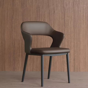 Chaise en cuir de salle à manger minimaliste moderne Hôtel Restaurant Loisirs Tufté Tissu ergonomique Amovible Stable pour une utilisation en <span class=keywords><strong>appartement</strong></span> - Product Image 5