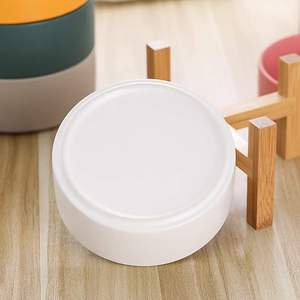 Cuencos y comederos para mascotas al por mayor, cuenco para perros de cerámica con soporte de madera, cuencos blancos antideslizantes para mascotas, cuencos para perros y gatos - Product Image 4