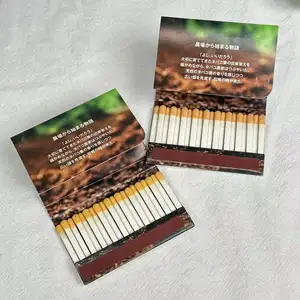 Rspmatch khác nhau phù hợp với tip màu sắc in logo trên que diêm thiết kế phù hợp cho xì gà đóng hộp tùy chỉnh matchbook