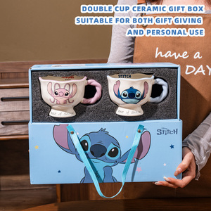 <strong>Disney</strong> Ceramic Mug with Handgrip Eco-Friendly Couple Coffee Cup <strong>Set</strong> for Party Use Home Use Coffee <strong>Tea</strong> and Milk Cup with Gift Box - Product Image 6