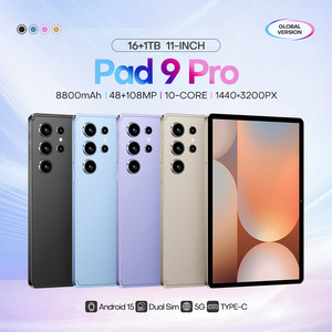 Tablet PC Pad <span class=keywords><strong>9</strong></span> Pro de 11 Pulgadas, Venta al Por Mayor de Fábrica, Tablet Capacitiva de 16 GB + 1 TB, MTK 5G, <span class=keywords><strong>Android</strong></span> 15, Wi-Fi, 48 MP + 108 MP, 8800 mAh, Deca Core - Product Image 1