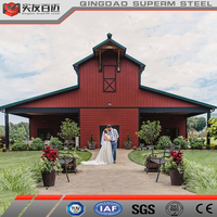 Bâtiment moderne à structure en acier Maison d'hôtel de luxe Barndo Price Barndominium Kits Grange Barns With Design