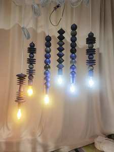 Di alta qualità moderna e minimalista sala da pranzo luce pendente moda camera da letto nera lampada a Led lunghi lampadari - Product Image 5