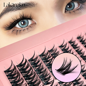 Abonnie Bán Buôn Faux Chồn Cụm Phân Khúc <span class=keywords><strong>Lash</strong></span> Kit Tùy Chỉnh DIY Lông Mi Mở Rộng Kết Hợp Chiều Dài Tự Nhiên Lông Mi Giả - Product Image 2