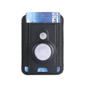 Роскошный кожаный бумажник для мобильного телефона с магнитным зажимом для денег