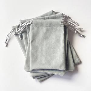 Custom Logo <b>Drawstring</b> Dust <b>Bag</b> Velvet Handbag Dustproof Storage Pouch for Makeup Jewelry Gift Packaging - Product Image 3