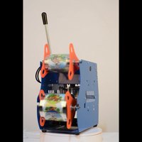 Machine manuelle de cachetage de thé de bulle de magasin de boisson froide pour la tasse en plastique de 90mm/95mm