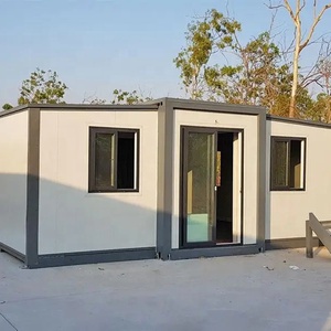 Sang trọng đôi cánh di động mở rộng <span class=keywords><strong>Tiny</strong></span> gấp cabin 20ft sống container nhà với 3D kế hoạch thiết kế - Product Image 3