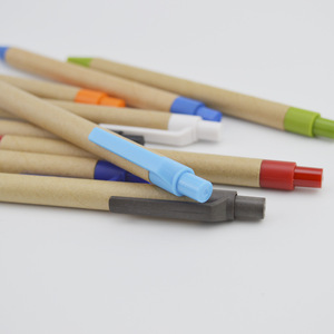 Penna a sfera in carta riciclata biodegradabile eco-compatibile con Logo personalizzato 1.0mm di larghezza di scrittura di alta qualità - Product Image 4