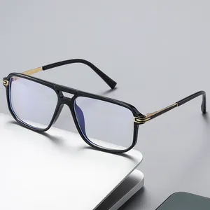 공장 직접 하이 퀄리티 티타늄 스펙타클 광학 안경 프레임 레트로 라운드 맞춤형 로고 금속 안경 프레임
