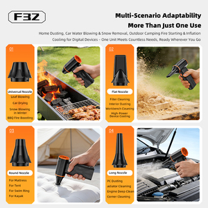 Ventilateur portatif multifonctionnel Jarvis, puissant, à jet de turbine, pour le camping, le nettoyage de la poussière du bureau, etc. - Product Image 2