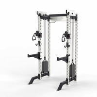 Rack de Potencia Multifuncional Montado en Pared para Sentadillas, Levantamiento de Pesas y Cross Training - Equipo de Gimnasio y Fitness