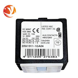 สวิตช์3RH1911-1GA04 911-1GA04 3RH1ซีเมนส์ของแท้ของใหม่สวิตช์โมดูลเสริมสวิตช์ควบคุมโปรแกรมได้ PLC 16 I/O 110V I/O Link - Product Image 2