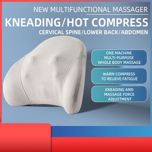 <span class=keywords><strong>Coussin</strong></span> <span class=keywords><strong>de</strong></span> massage shiatsu électrique portable rechargeable avec chaleur <span class=keywords><strong>pour</strong></span> soulager les douleurs au cou et au <span class=keywords><strong>dos</strong></span>, idéal <span class=keywords><strong>pour</strong></span> la voiture et la maison - Product Image 1