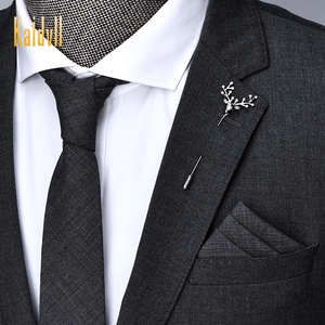 Caliente de moda en forma de diseño animal hombre solapa flor boda broche <span class=keywords><strong>para</strong></span> el traje de los hombres - Product Image 4