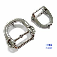 Boucle de ceinture en métal à double anneau, plaquée or brillant, pour ceintures, sacs et accessoires DIY, 25 MM