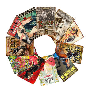 Tanda logam berbentuk spesial cetak UV personal Poster dinding garasi antik tanda plak pelat logam mobil sepeda motor klasik Retro - Product Image 5