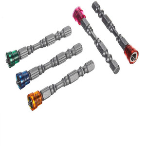 Multicolored Ph2 S2 Alloy Steel Phillips <b>Screwdriver</b> <b>Bits</b> 65mm Quick Change Chuck For Drill - Product Image 3