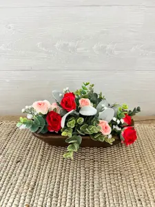 Cuenco de almacenamiento y servicio de pan ovalado rústico de madera Natural hecho a mano, acabado liso para uso en el hogar y restaurante - Product Image 3