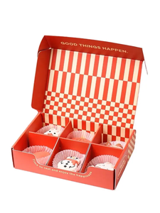 SGP personalizado impreso huevo tarta galleta Kraft caja UV ventaja divisores de papel de aluminio sin impuestos multiusos cartón embalaje de alimentos - Product Image 2