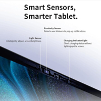 Tablet Wifi Dual 2.4G 5G Wifi, Tablet pendidikan Android 128 layar Incell 6GB + 14.0 GB 2K 4g lte baru