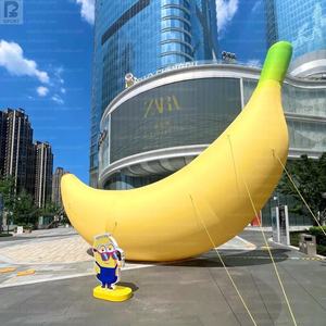 Modèle de banane gonflable géant avec texte personnalisé, LED lumineuses, fruit tropical gonflable pour la décoration de centre commercial/événement/exposition/fête - Product Image 4