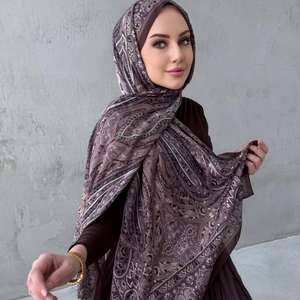 Hiyab Modal Estampado para Mujer, Elegante y Modesto, Transpirable para las 4 Estaciones, con Logotipo Personalizado, el Más Vendido del 2026 - Product Image 1