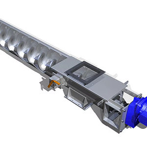 Спиральный высокотемпературный стойкий ленточный охлаждающий из нержавеющей стали, сырье для пищевых продуктов, двигатель, солевой винтовой конвейер - Product Image 1