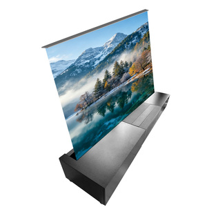 Meuble TV de salon OEM 100-120 pouces avec écran de projection, ensemble de projection laser UST intelligente RS2(100)-3, meuble TV en bois pour - Product Image 1
