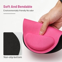 Tapis de souris de dessin animé de couleur unie dessin animé poignet clavier en Silicone support de main belle 3D antidérapant tapis de souris de jeu personnalisé pour le bureau