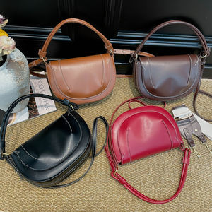 Nuova Borsa a Tracolla da Donna in Pelle PU, Piccola e Alla Moda, Stile <span class=keywords><strong>Saddle</strong></span> Bag, Portatile e di Lusso per Uso Quotidiano - Product Image 4