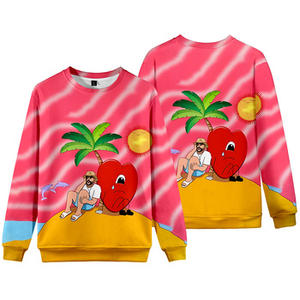 Sweat-shirt unisexe surdimensionné Fitspi en gros, imprimé 3D <span class=keywords><strong>Bad</strong></span> Bunny, pour hommes et femmes, col rond, pull, streetwear Harajuku - Product Image 3